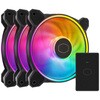 <MasterFan MF120 Halo2 3in1>�f���A�����[�vLED����120mm�P�[�X�t�@���uMasterFan MF HALO2�v�V���[�Y �u���b�N���f��3�p�b�N