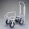 EA520DB-2A 100kg 伸縮式アルミカート(ブレーキ付) エスコ 70267796