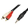 5.0m ステレオミニ RCAピンプラグ 変換ケーブル FCA-323S-S50 [5.0m] フジパーツ