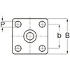 EA986PH-2 金具付キャスター(振動吸収) エスコ 70374887