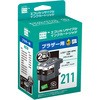 リサイクルインク ブラザー対応 LC211BK-2PK エコリカ
