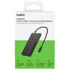 INC024FQBK 8�|�[�g USB-C �n�u 2.5Gb �C�[�T�l�b�g�Ή� BELKIN(�x���L��) 70426365