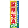 のぼり旗 証明写真受付中マイナンバ No．GNB-2751 W600×H1800 トレード