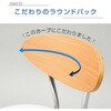 CB-388F(BR/DBR) 曲げ木 小まわりチェア キャスター付き YAMAZEN(山善) 69215782