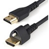 HDMI 2.0ケーブル/2m/4K60Hz/ネジ留め機構搭載/HDR/イーサネット対応/Hight Speed HDMI/オス - オス/ブラック/ウルトラHD UHD/Ultra HD 4K モニター ディスプレイ コード StarTech.com
