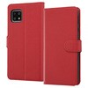 AQUOS sense4/lite/basic/sense5G 耐衝撃 手帳 マグネット/レッド レイ・アウト