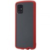 Galaxy A51 5G 耐衝撃ハイブリッド Puffull/クリア/レッド レイ・アウト
