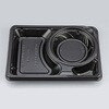 0A10312009995 弁当容器 CBFNランチ12 黒本体(R) シーピー化成 シーピー化成 70819860