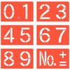 スプレーシート 数字セット ハイビスカス(ランドアート)