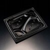 RHBP661 弁当容器 バイオ 枠の内 フライ80-2B 黒 リスパック リスパック 70825636