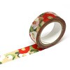 GR-2005 ラッピング用品 マスキングテープ 椿 15mm カミイソ産商 カミイソ産商 70848341