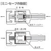 EA300-5S カプラー型ミニ安全器 (酸素用) エスコ 70982488