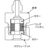 EA415B-10 チューブフィッティング エスコ 70982558