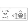 EA940B-9 L型プラグ (丸型ケーブル用) エスコ 70984841