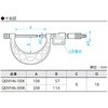 QEM146-200K デジタル替アンビル式外側マイクロメータ SK(新潟精機) 71005685