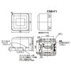 EA940CJ-45A コンセント (角型・1口) エスコ 71010348