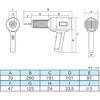 EA365VA-13 ヒートガンセット (溶接用) エスコ 71011651
