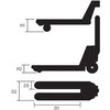 EA985E-5 ハンドパレットトラック (超低床) エスコ 71021365