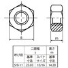 EA949LT-60 六角ナット 1種 (ステンレス) エスコ 71328489