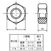 EA949LT-63 六角ナット 1種 (ステンレス) エスコ 71328550