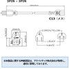 1700000237-31 �d���P�[�u��(AC�R�[�h/PSE�F�ؑΉ�)���{�p 3P?3P C13(���X) 12A 125V Advantech(�A�h�o���e�b�N) 71350320