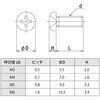 M4 x 12 (+)ナベ小ねじ(ピーク)(少量パック販売) 池田金属工業 71362019