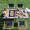 BBT-1880(BDW) BBQホリデーテーブル YAMAZEN(山善) 71638230