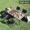 BBT-1880(BDW) BBQホリデーテーブル YAMAZEN(山善) 71638230