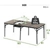 BBT-1880(BDW) BBQホリデーテーブル YAMAZEN(山善) 71638230