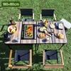 BBT-1880(BDW) BBQホリデーテーブル YAMAZEN(山善) 71638230