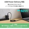 MPA-CCTMGF10WH USB-C ケーブル PD60W USB Type-C to C 急速充電 薄型フラット ナイロンメッシュ マグネット 磁石 エレコム 71638781