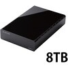 ELD-HTV080UBK HDD (ハードディスク) 外付け デスクトップ ファンレス静音設計 ラバーフット付 テレビ対応 エレコム 71638835