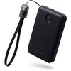EC-C45BK モバイルバッテリー 10000mAh 小型 軽量 22.5W充電 3ポート(Type-C×2/USB-A) ケーブルストラップ付 エレコム 71638887