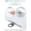 P-STHD1SBK スマホ ストラップホールシート 挟むだけ スマホケース ケーブル穴対応 1口タイプ ステンレス製 薄型0.2mm エレコム 71639219