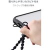 P-STHFLBK スマホストラップ ハンドストラップ 手首用 全機種対応 やわらか伸縮タイプ 反射糸で夜間も安心 AIRFLEX エレコム 71639255