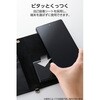 P-06PLFY4BK スマホケース 手帳型 多機種スマホ対応 汎用 自己吸着シート ハンドストラップ付き Sサイズ ソフトレザー エレコム 71639411