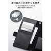 P-06PLFY4BK スマホケース 手帳型 多機種スマホ対応 汎用 自己吸着シート ハンドストラップ付き Sサイズ ソフトレザー エレコム 71639411