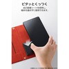 P-07PLFUBK スマホケース 手帳型 多機種スマホ対応 汎用 マルチケース 自己吸着シート 薄型 軽量 Lサイズ ソフトレザー エレコム 71639420