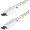 USB2CC15CMNCBRWH USB-C�P�[�u��/USB 2.0/Type-C to Type-C/�I�X�E�I�X/�i�C�����ґg&TPE 2�w�\��/�����[�d �f�[�^�]�� StarTech.com 71694151