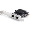 PR25GR-NETWORK-CARD �l�b�g���[�N�A�_�v�^�[�J�[�h/2�|�[�g 5Gbps/PCI Express 2.0 x1/Realtek RTL8126/�}���`�M�K�r�b�g NIC/PCIe LAN�J�[�h StarTech.com 71694300