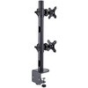 H2MPV-MONITOR-MOUNT モニターアーム/Cクランプ固定式/上下2画面/最大49インチ/16：9ワイド 32：9ウルトラワイド対応/耐荷重各16kg/VESA/高さ角度調整/ディスプレイスタンド StarTech.com 71694318