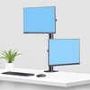 H2MPV-MONITOR-MOUNT モニターアーム/Cクランプ固定式/上下2画面/最大49インチ/16：9ワイド 32：9ウルトラワイド対応/耐荷重各16kg/VESA/高さ角度調整/ディスプレイスタンド StarTech.com 71694318