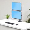 H2MPV-MONITOR-MOUNT モニターアーム/Cクランプ固定式/上下2画面/最大49インチ/16：9ワイド 32：9ウルトラワイド対応/耐荷重各16kg/VESA/高さ角度調整/ディスプレイスタンド StarTech.com 71694318