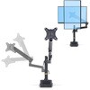 ARMPIVOT2 モニターアーム/クランプ・グロメット固定式/1画面/最大40インチ/耐荷重8kg/VESA対応/多関節 高さ調整可能/デスクマウント PC パソコン ディスプレイアーム StarTech.com 71694327