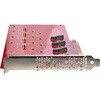 QUAD-M2-PCIE-CARD-B PCI Express�g���J�[�h/PCIe 4.0 x16/M.2 NVMe�EAHCI SSD(4�X���b�g)/M-Key�ENGFF/Windows�ELinux�Ή�/�@�\���� �C���^�[�t�F�[�X�J�[�h StarTech.com 71694397