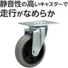 - 台車 固定式  樹脂製 軽量走行 ゴム車輪 モノタロウ 71845868