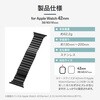 LN-AW41B44BK Apple Watch 38/40/41/42mm �o���h �uCORVIN�v �}�O�l�b�g�u���b�N���^���o���h LEPLUS NEXT 71849377