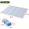YZAG-140 パッとサッとテント専用 インナーマット レジャーシート 8mm 厚手 大判 ジョイント式 YAMAZEN(山善) 71957010