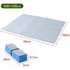 YZAG-160 パッとサッとテント専用 インナーマット レジャーシート 8mm 厚手 大判 ジョイント式 YAMAZEN(山善) 71957019