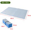 YZAG-180 パッとサッとテント専用 インナーマット レジャーシート 8mm 厚手 大判 ジョイント式 YAMAZEN(山善) 71957028
